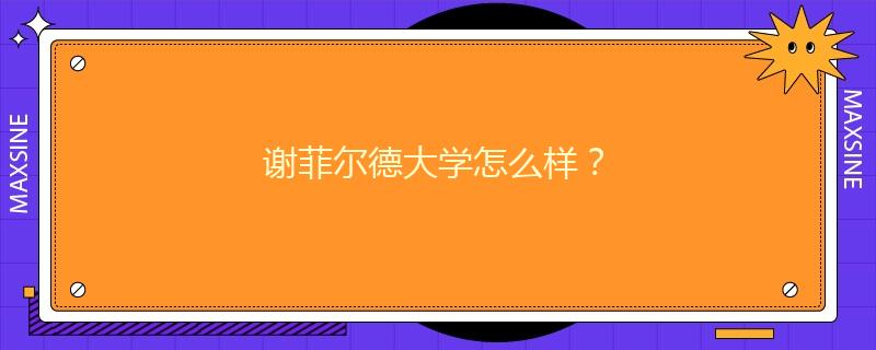 謝菲爾德大學怎么樣？